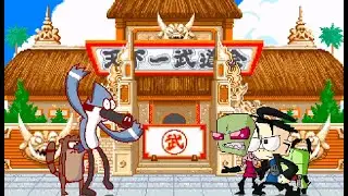 MUGEN Request [895]: Mordecai & Rigby vs. Invader Zim & Dib Membrane