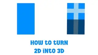 Turn a 2D rectangle in a 3D rectangle in #Procreate #Tutorial #Easy