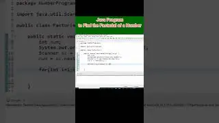Java Program to Find Factorial of a Number 