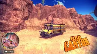 New Map! Red Canyon Unlocked By Chulky School Bus - Off The Road Unleashed Nintendo Switch Gameplay