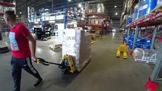 Electric cart with lithium battery. 
