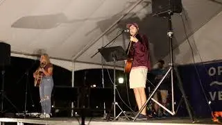ben, gina and josh sing come thou fount at Cru october 22, 2020