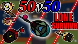 NEW LONE SURVIVR + MARKSMAN IN 50V50 MODE! | SURVIV.IO