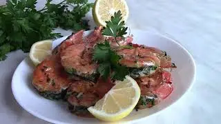 Креветки с чесночным маслом и петрушкой