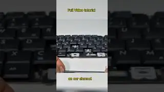 How to repair spacebar on laptop keyboard 