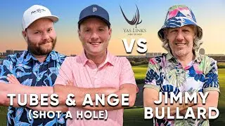 Can 2 Mid Handicappers Beat A Scratch Golfer With A Shot A Hole? | Tubes & Ange v Jimmy Bullard