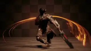 Kwang sword slash combo animation UE4 render