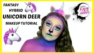 UNICORN DEER Makeup Tutorial - NYX Nordic Face Awards  - Fantasy Hybrids Challenge