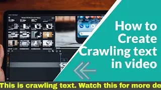 How to create Crawling text in your video | Moving title | Filmora 9 | Ajmal Hussain
