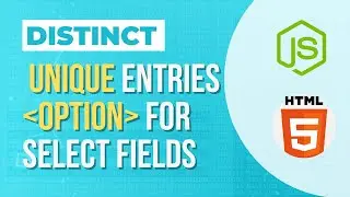 JavaScript: A native function to display only distinct options for a SELECT field