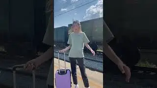 Вышли из поезда не на той станции?!😟😰 #cat