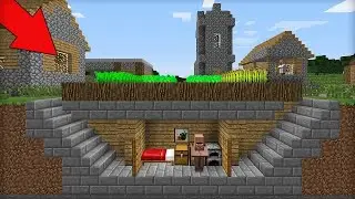Я ПОСТРОИЛ ДОМ ПОД ОГОРОДАМИ В МАЙНКРАФТ ПЕ | Кванти Minecraft