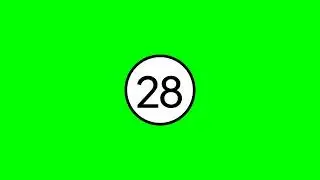 1 minute timer | 59 to 0 countdown green screen animation @thetimerguy1
