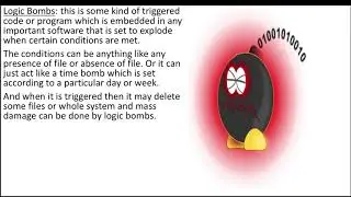 Logic Bomb and Trojan Horse