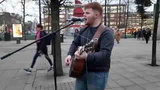 Ed Sheeran - Castle on the hill - Busking cover by Owen McCreesh