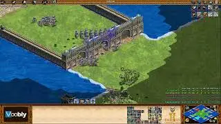 Voobly AOE2 1.6: CBA Hero, 3 vs 3 team game