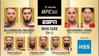 Valentina Shevchenko VS Zhang Weili Walkouts at UFC 322