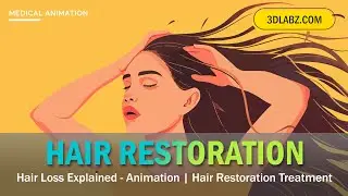 Hair Loss Explained - Animation | Hair Fall, Hair Growth and Hair Restoration Treatment