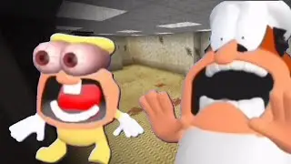 Visiting Minecraft backRooms with pizza tower scream meme #minecraft #memes #backrooms