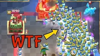 The most skeletons I've ever seen in a Clash Royale battle!