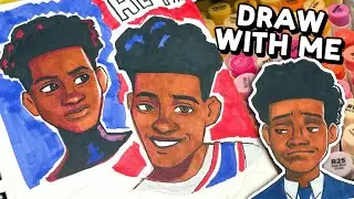 ♡ draw with me // sketchbook sesh! Miles from SPIDERVERSE