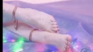 The most beautiful feet size 10 with glitter