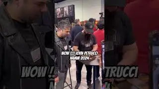 John Petrucci at Namm 2024 signing