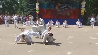 Показательное выступление на день России.

