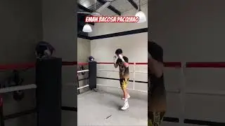 Eman Bacosa Pacquiao Shadow boxing