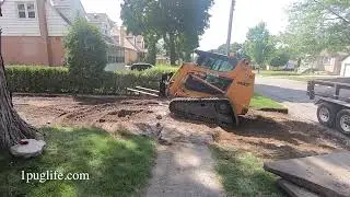 removing a concrete driveway