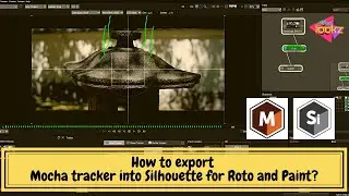 Rotopaint Tutorial | How to export Mocha tracker into Silhouette for Roto and Paint? | 