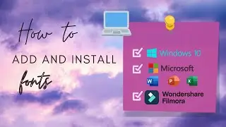 Add and Install Fonts Tutorial