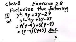 Factorize the following equation ,Q.7