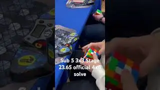 23.65 official 4x4 solve with OPA+Hoya #rubikscube #cubing