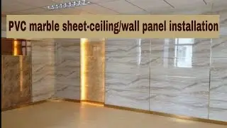 PVC marble sheet | Polygranite sheet | Poly marble sheet | ceiling wall panel installation