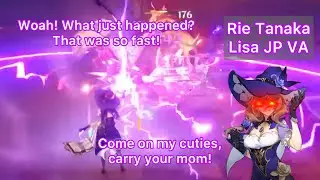 Lisa JP VA Rie Tanaka Got Carried So Hard On Her First Co-op Gameplay Against World Bosses [ENG Sub]