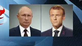 Владимир Путин президент Франции Эммануэлем Макрон