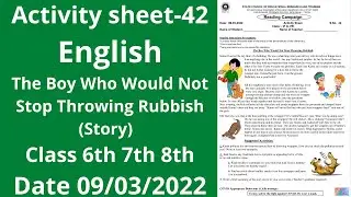 Activity sheet 42 class 6to8(9/3/2022) English/Activity sheet42 class6to8 /worksheet 42/worksheet42