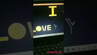 I love u ❤️ using python 