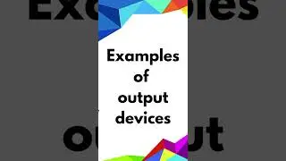 What is output device in computers? #computer