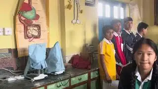 Visit biology lab(Observing biology lab)with lab teacher Neeraj sir