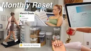 MARCH MONTHLY RESET | Goal Setting, Decluttering, Organising & Budgeting!