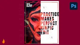 🔥How to Create Art Work on Images in Photoshop✅in HIndi