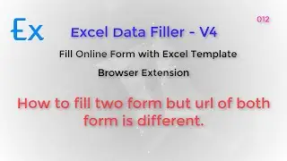EDF4 - (12) How to fill two form but URL of both form is different with Excel Data Filler