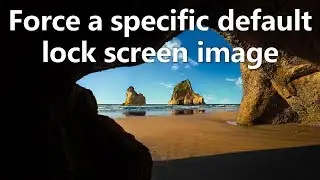 Force a specific default lock screen image