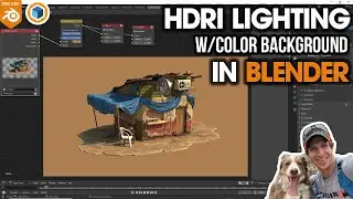 HDRI Lighting with a COLOR BACKGROUND in Blender!