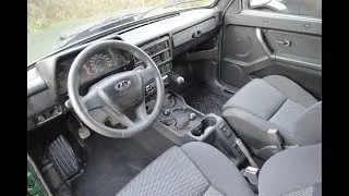 Niva 1989 Electric power steering, steering wheel from Vesta, seats from toyooty.