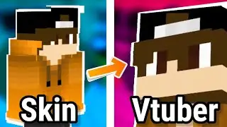 CONVERTÍ mi SKIN de MINECRAFT en un AVATAR Vtuber! |by Stivan