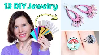 DIY Jewelry out of Bus. Cards & Popsicle Sticks Using xTool F1 Laser Machine..