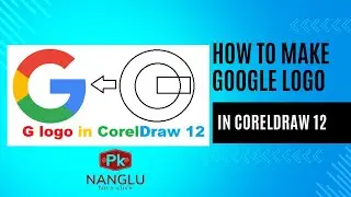 How to make google logo in CorelDraw 12 |  G Letter  logo